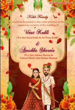 Caricature Theme Wedding Invitation Video Modern Traditions