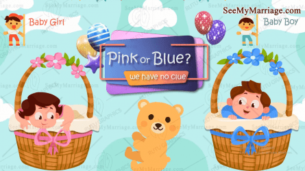 Pink Or Blue Cartoon Baby Shower Video Invitation