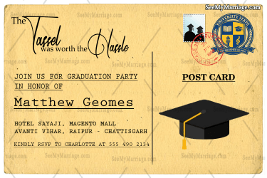 Postcard Graduation Party Invitation Cards Vintage Vibes