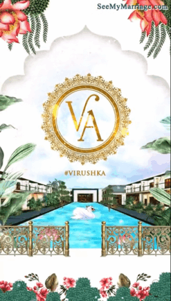 Caricature Theme 1st royal Wedding Anniversary Invitation Video lake Palace