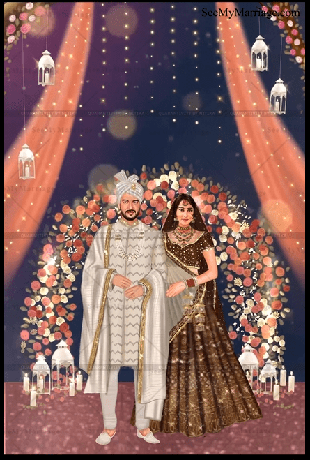 Grand Caricature Style Engagement-Wedding Invitation Video