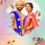 Royal Maratha Wedding Invitation Video Floral Add Photo