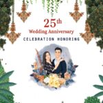 Royal Indian Theme Save The Date for 25th Anniversary