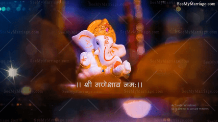 Traditional Marathi Engagement Invitation Video Culture Theme Ganesha
