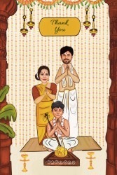 Caricature Theme Upanayan Invitation Card Sacred Rite Explained (6)