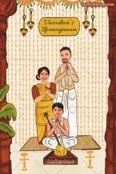Caricature Theme Upanayan Invitation Card Sacred Rite Explained (8)