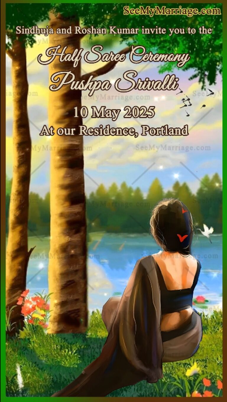 Musing Girl Halfsaree Invitation Video Lakeside Sunset