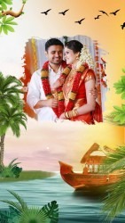 Cultural Kerala Wedding Invitation Video Multi Event Add Photo
