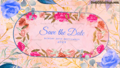 Vibrant Floral Wedding Invitation Video Multicoloured Add Photo