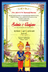 Authentic Mizo Wedding Invitation Card Traditional Culture