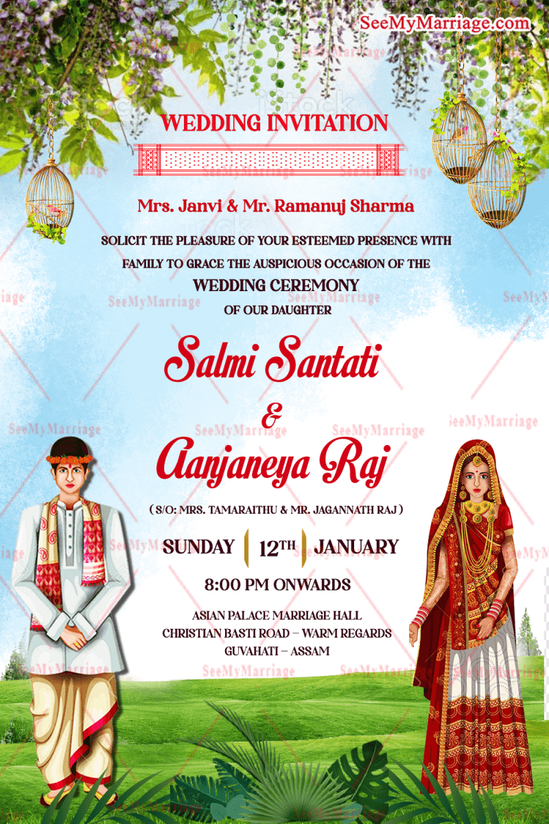 Assamese Wedding Invitations – SeeMyMarriage