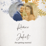 Christian Wedding Invitation Video Love Through Seasons Add Photo