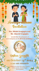 Happy Parents Annaprashan Invitation Video Add Baby Photo