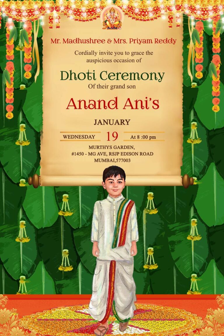 Stunning Dhoti Invitation Video Unique Banana Leaf Decor