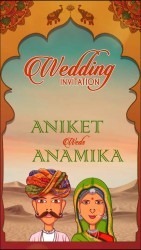 Traditional Rajasthani Wedding Invitation Video Royal Cultural Extravaganza