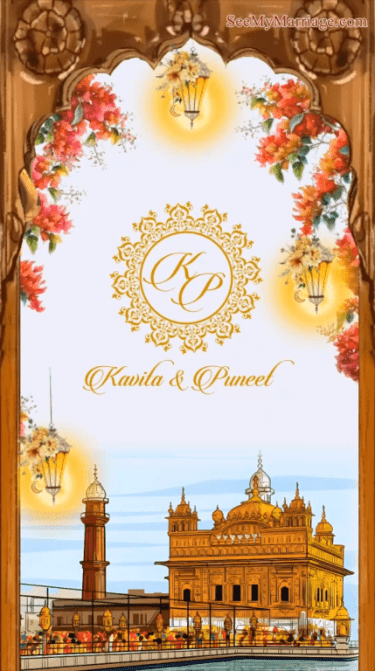 Punjabi Sikh Anand Karaj Invitation Video Grand Wedding celebration