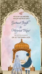 Sikh Punjabi Anand Karaj Invitation Video Modern Traditions