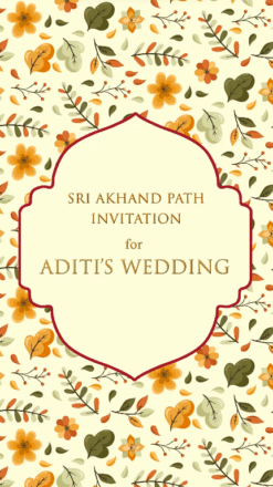 Traditional Sikh Anand Karaj Invitation Video Punjabi Weddings