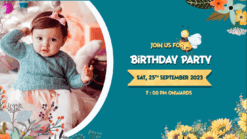 Busy Bee first Birthday Invitation - Add Photos