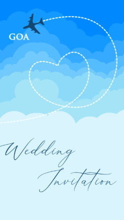 Beachside Vows - Story type Destination Wedding Invitation