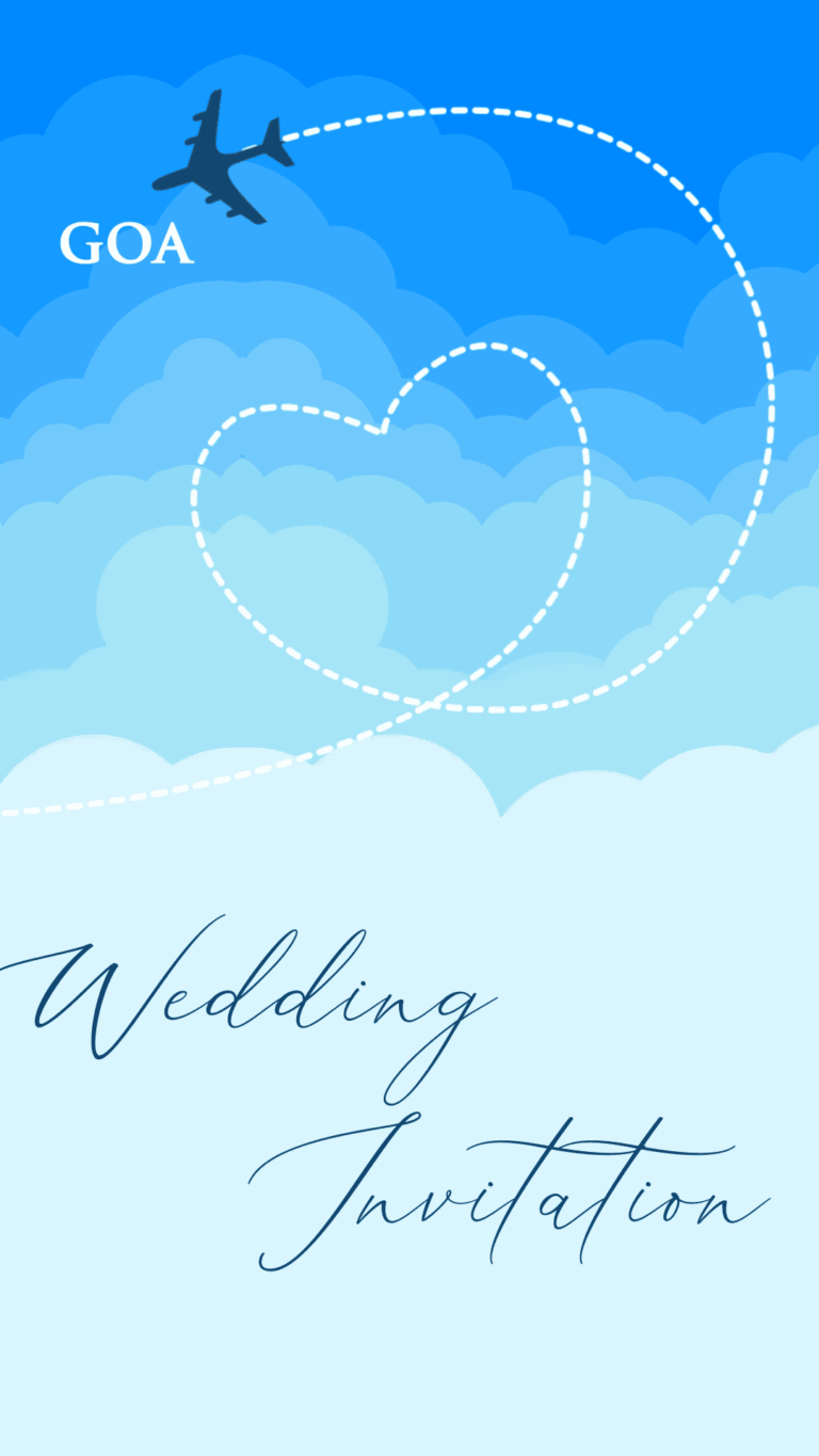 Beachside Vows - Story type Destination Wedding Invitation