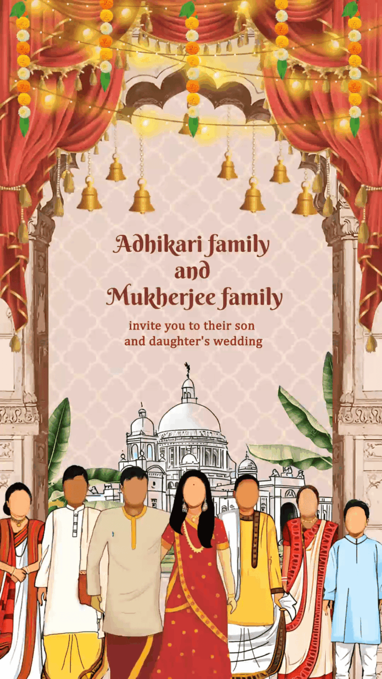 Classic Dotara Theme Bengali Wedding Invitation Video