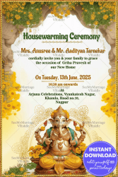 Grand-Ganesha-Yellow-florals-housewarming-invitation