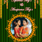 Journey into womanhood - Sisters Half Saree Invitation