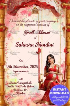 Traditional Swing theme Baby Shower Invitation