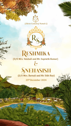 Story of Soulmates - Destination Wedding Invitation
