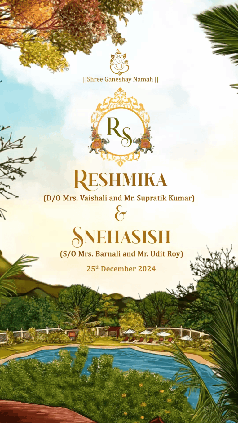 Story of Soulmates - Destination Wedding Invitation