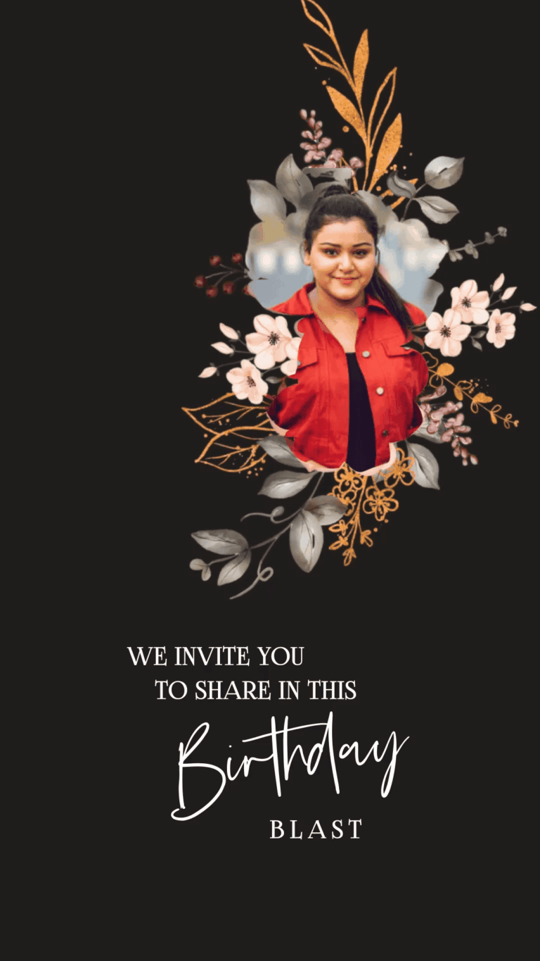 Floral Elegance Milestone Birthday Invitation floral