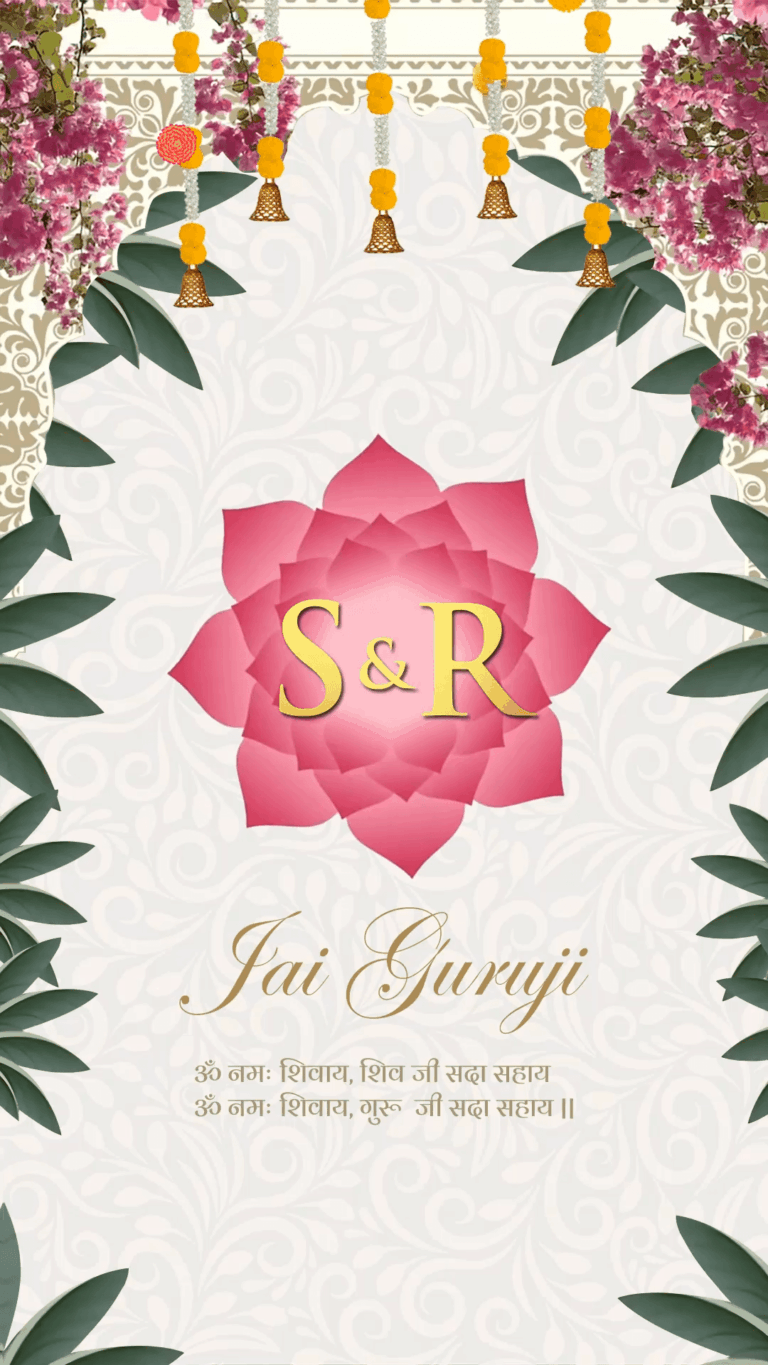 Sacred Union - Bhajan Sandhya Invitation for Wedding
