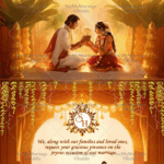 Traditional South Indian Wedding Invitation - Haldi, Wedding and Reception events