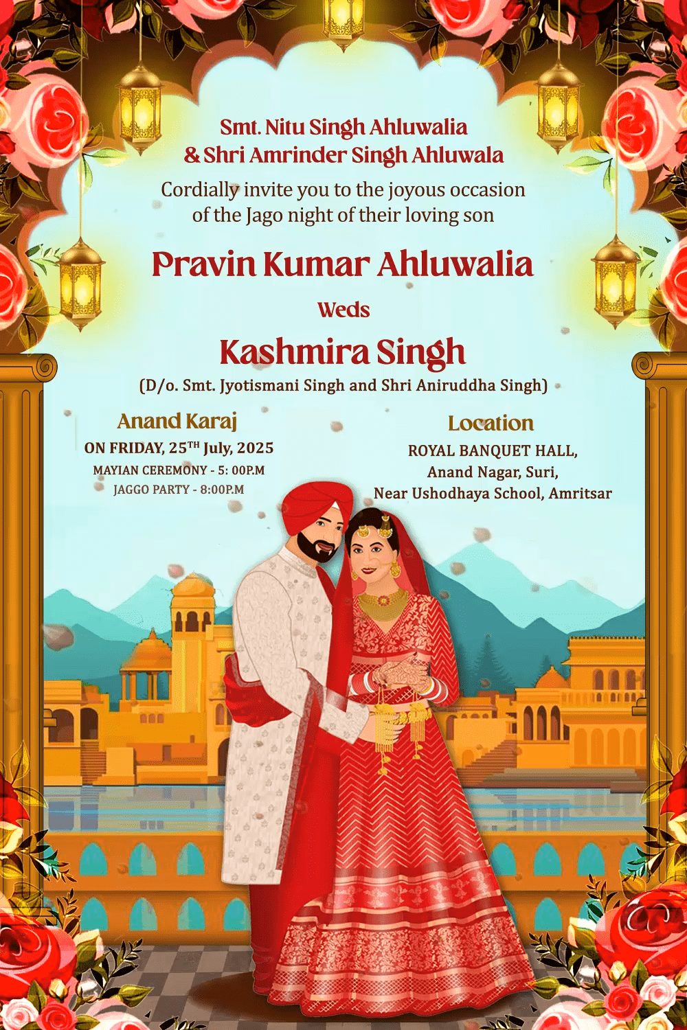 arch-theme-sikh-wedding-invitation