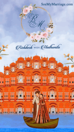 Hawa Mahal theme Rajasthani Wedding Invitation Video