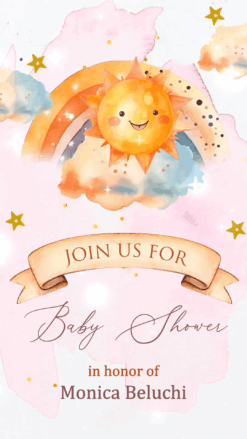 Barely Wait Sunny Day Baby Shower Invitation