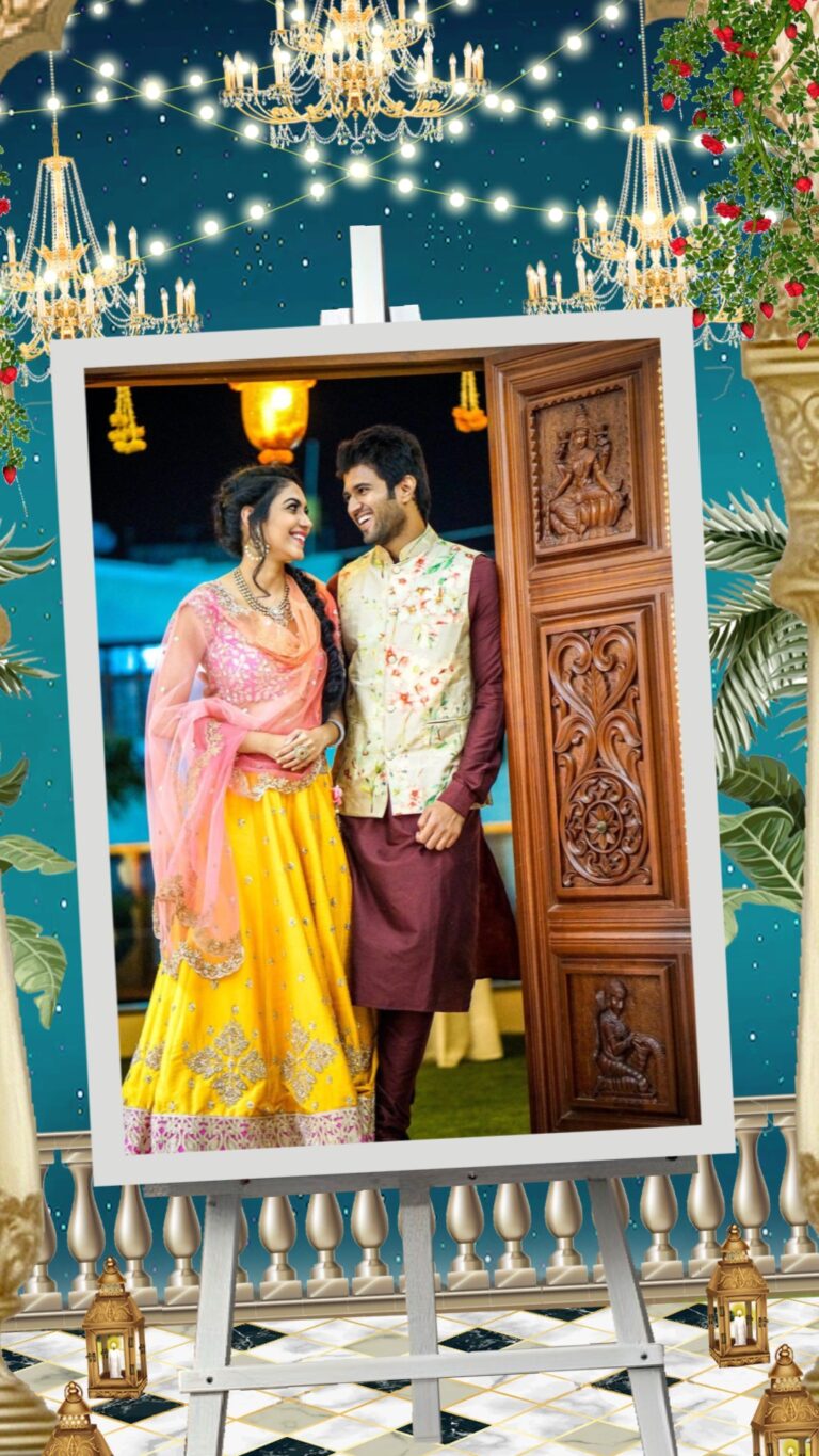 Mangal Parinay North Indian Hindi Wedding Invite, Peacock Wedding Invitation With Photo