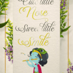 Little Krishna Baby Shower Invitation with cradle
