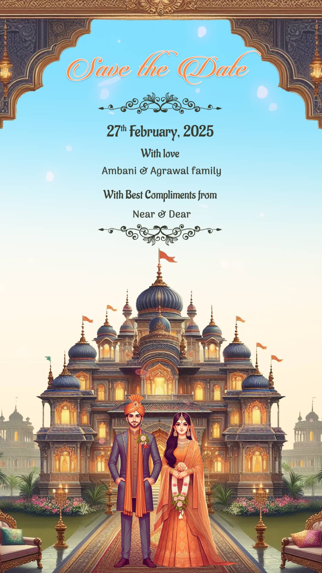 Traditional Indian Wedding Invitation