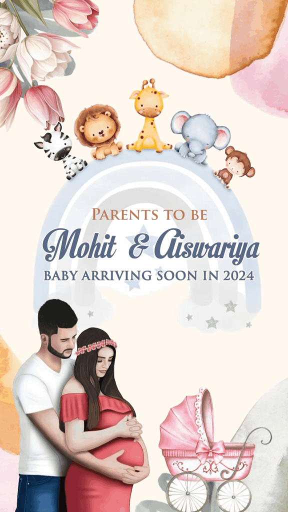 Adorable Safari-Themed Pregnancy Announcement