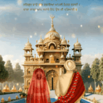 Regal Punjabi Wedding Invitation Video with Grand Architecture Theme and Serene Backdrop