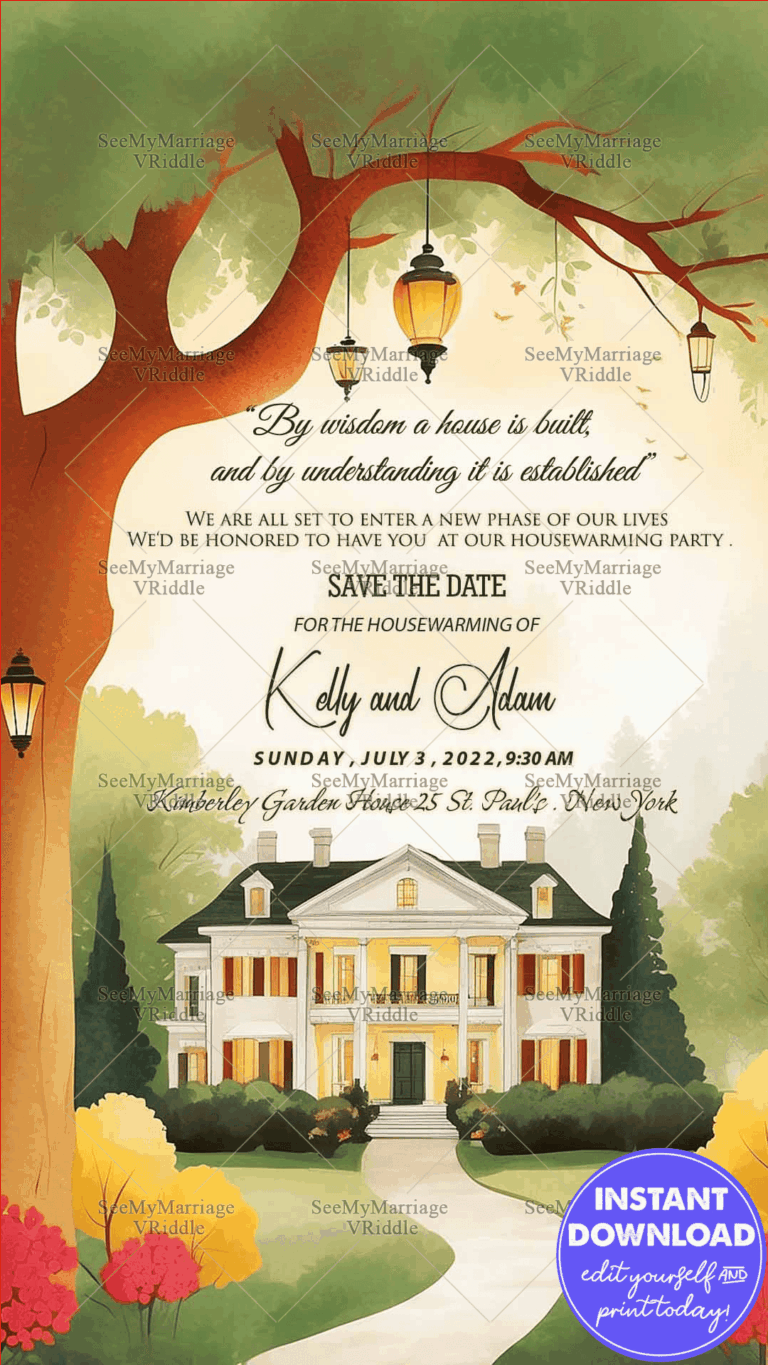 Retro Modern Western Housewarming Invitation