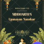 Elegant Upanayan Poster Personalized Traditional Ceremony Design