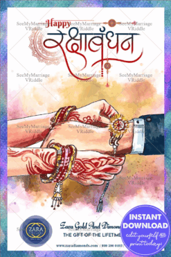 Brother Sister Love Rakhi Thread Of Faith Rakshabandhan Greeting Card