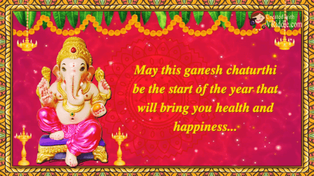 Traditional Pink Theme Ganesh Chathurti Greetings Video