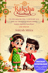 Vibrant Ties Happy Raksha Bandhan Greetings