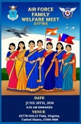 Air Force Unity Celebration Family Welfare Meet Affwa Invitation Card