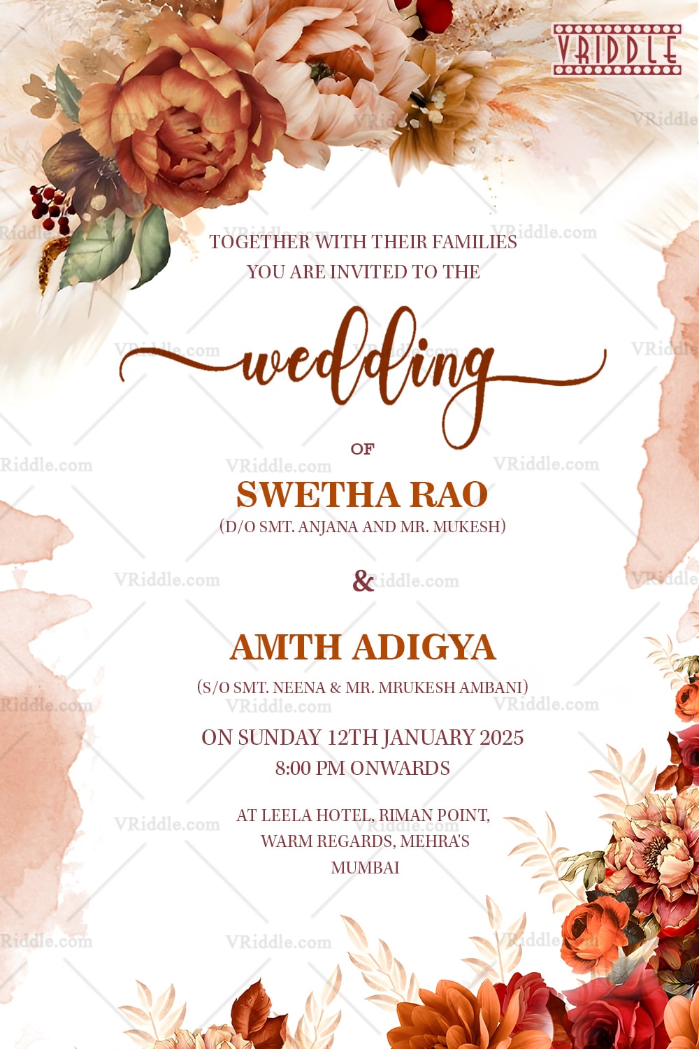 Boho style wedding card copy-min