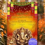 Divine Ganesha Theme Housewarming Ceremony Banner